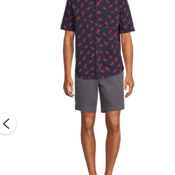 Lobster All Over Print Knit Button Down Shirt Size Medium Beach Ocean Vacation - Picture 12 of 12